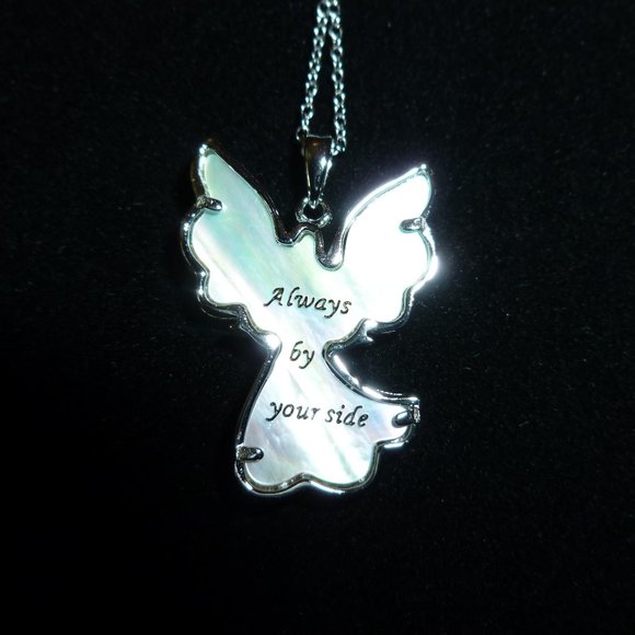 Michael Anthony Sterling Silver Angel Pendant w/Chain - Picture 6 of 9
